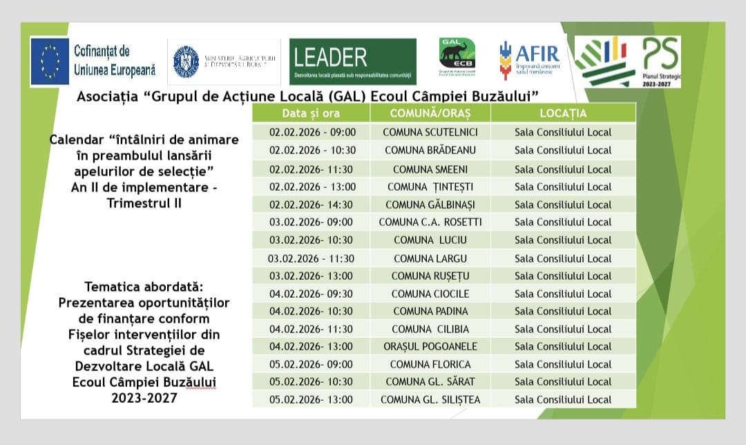 ANUNTURI ACTIVITATI TRIMESTRUL II AN II