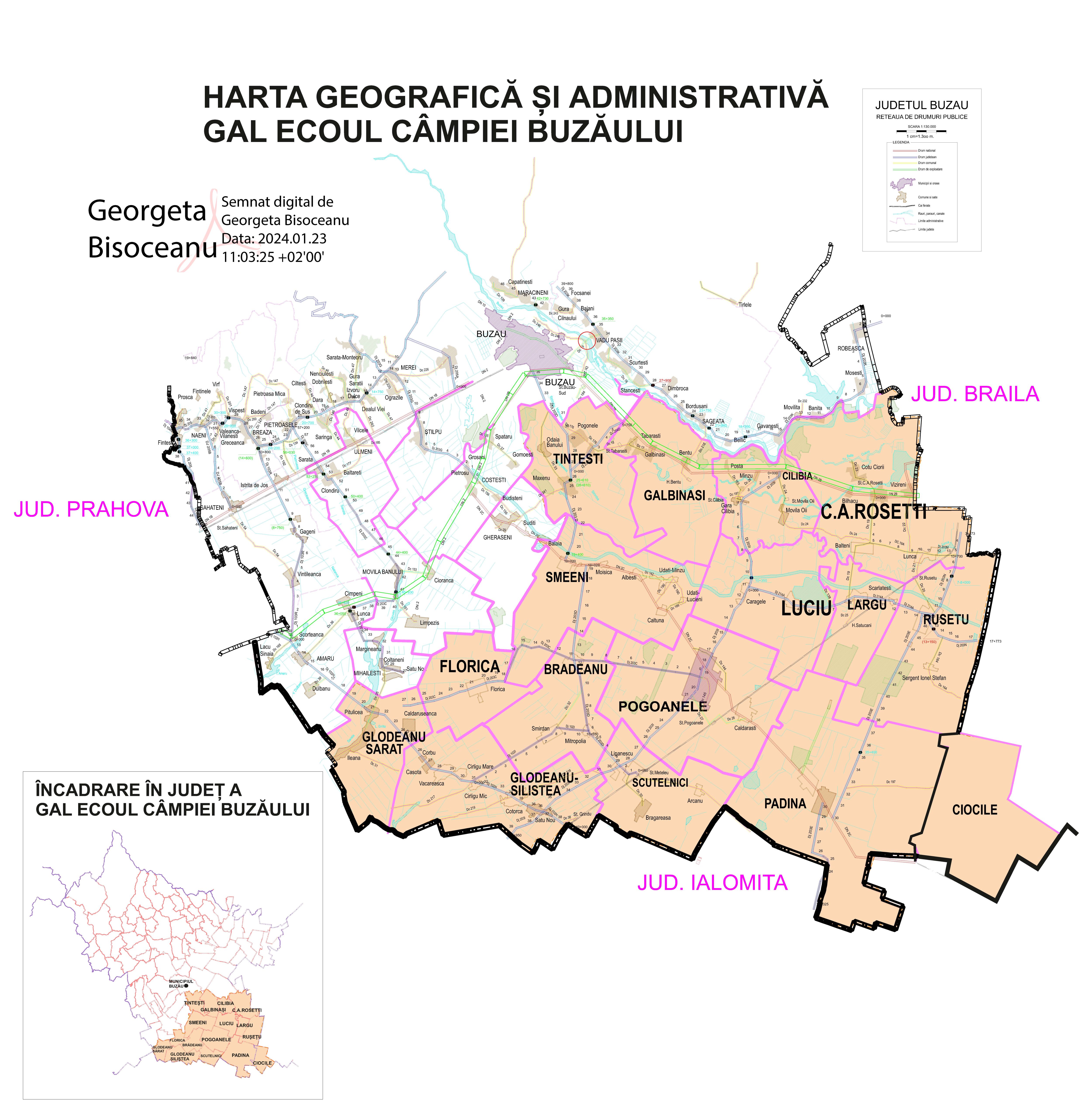 Anexa Nr. 2 Harta administrativa si geografica